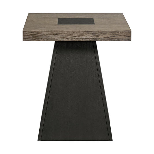 Picket House Furnishings - Rizzo End Table in Grey and Dark Espresso - T-7570-5-ET veiw 2
