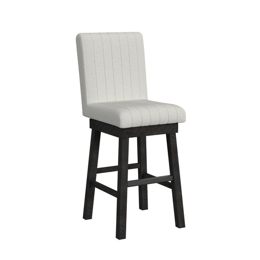 Picket House Furnishings - Rizzo Swivel Bar Stool with Beige Linen in Dark Espresso Set of 2 - DA-7570-5-BST view 2