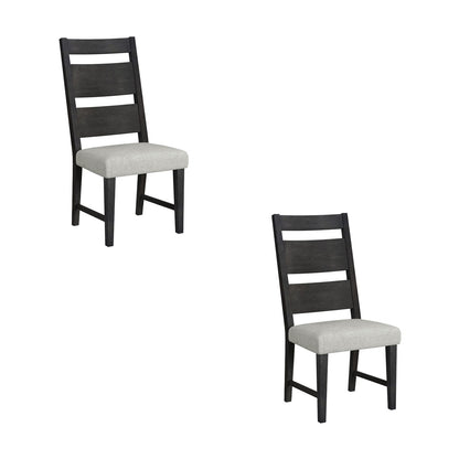 Picket House Furnishings - Rizzo Wood Back Dining Side Chair with Beige Linen in Dark Espresso (Set of 2) - D-7570-5-SC3 view 1