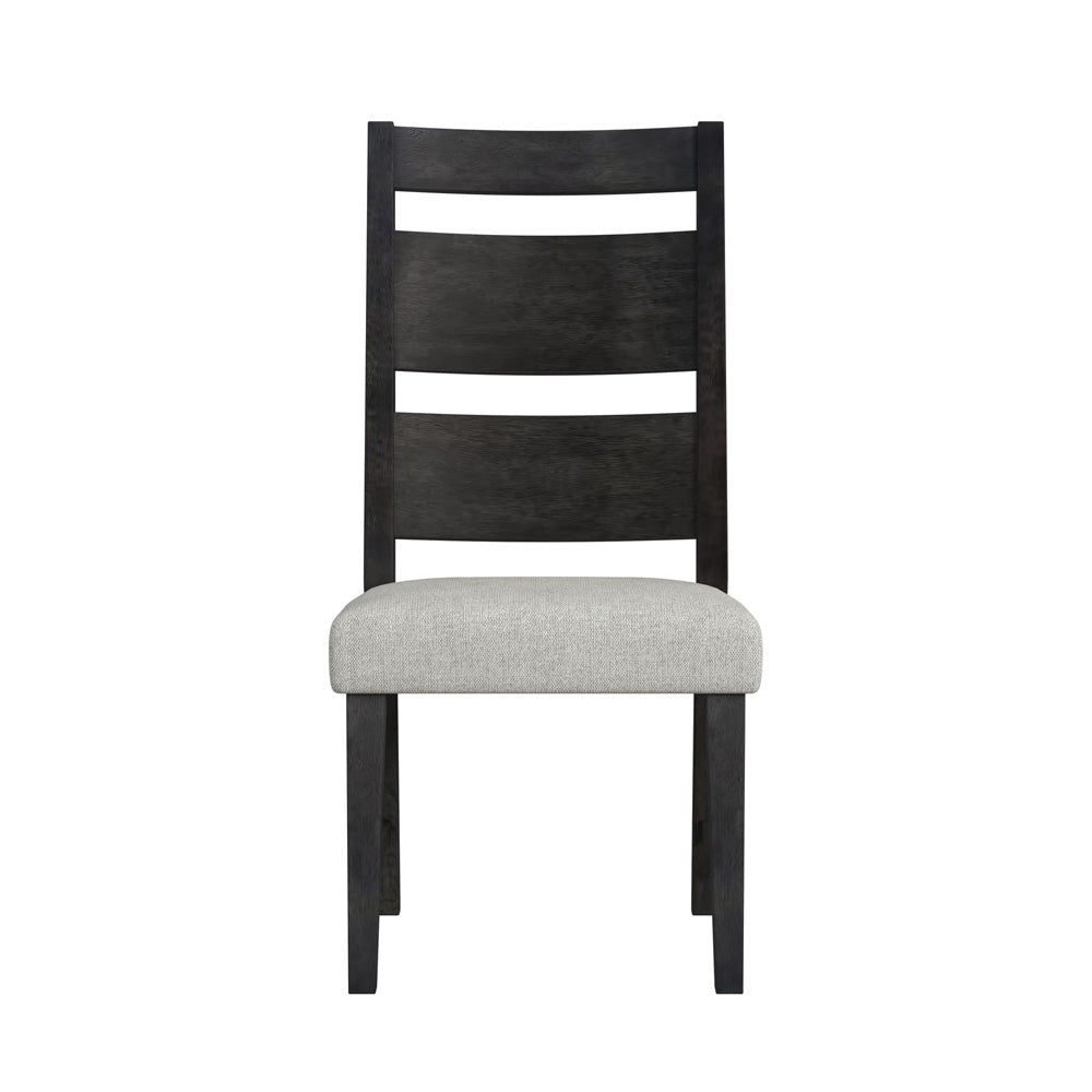 Picket House Furnishings - Rizzo Wood Back Dining Side Chair with Beige Linen in Dark Espresso (Set of 2) - D-7570-5-SC3 view 2