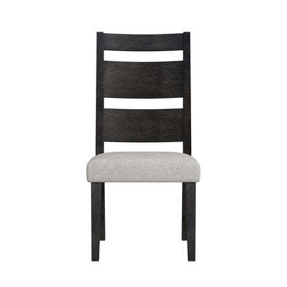 Picket House Furnishings - Rizzo Wood Back Dining Side Chair with Beige Linen in Dark Espresso (Set of 2) - D-7570-5-SC3 view 2