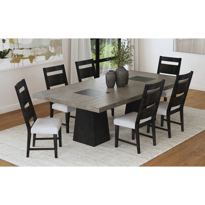 Picket House Furnishings - Rizzo Wood Back Dining Side Chair with Beige Linen in Dark Espresso (Set of 2) - D-7570-5-SC3 view 3