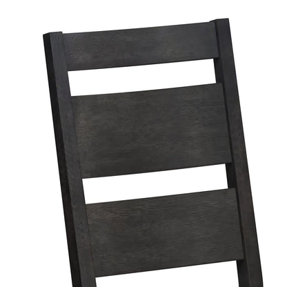 Picket House Furnishings - Rizzo Wood Back Dining Side Chair with Beige Linen in Dark Espresso (Set of 2) - D-7570-5-SC3 view 5