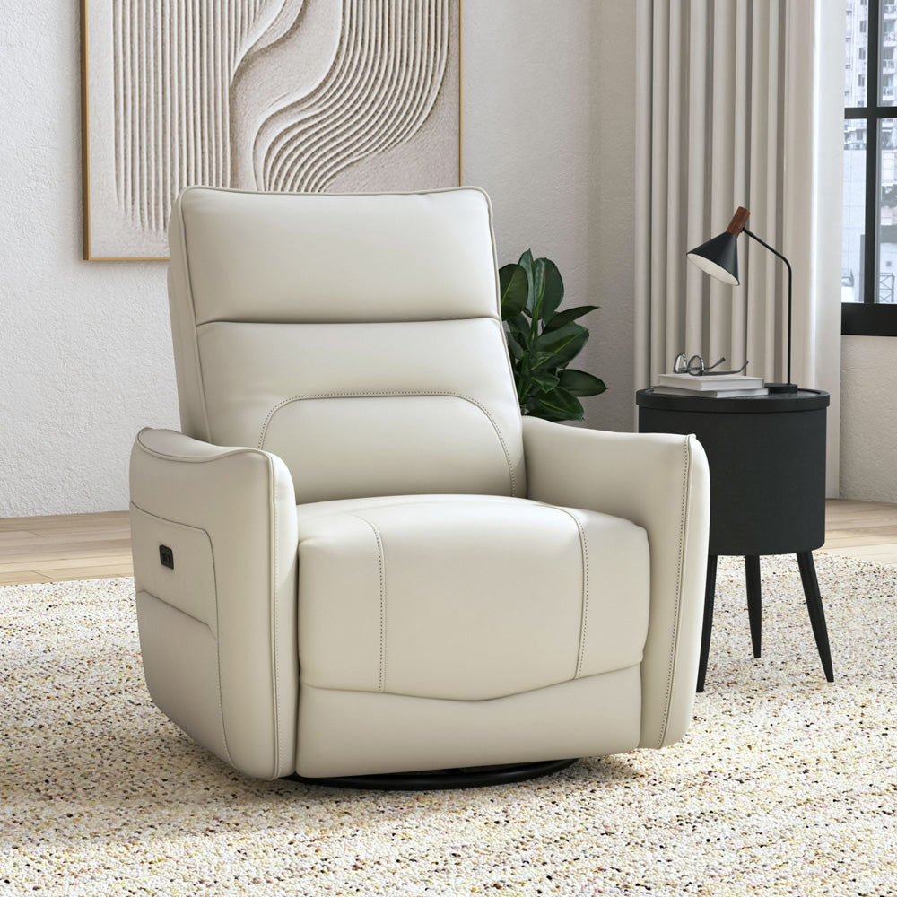 Picket House Furnishings - Rodger P1 Recliner with Glider and Swivel in Del Mar Cream - U-19070-4614-107P view 3