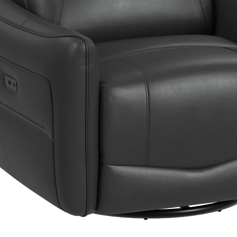 Picket House Furnishings - Rodger P1 Recliner with Glider and Swivel in Del Mar Grey - U-19070-4617-107P view 7