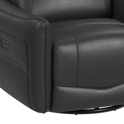 Picket House Furnishings - Rodger P1 Recliner with Glider and Swivel in Del Mar Grey - U-19070-4617-107P view 7