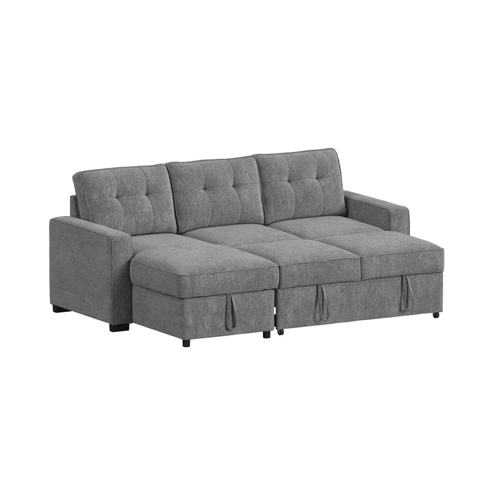 Picket House Furnishings - Romar 2PC Sectional Set in Clementine Grey - U-20360-12202-LCSE-2PC view 3