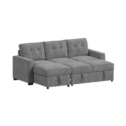 Picket House Furnishings - Romar 2PC Sectional Set in Clementine Grey - U-20360-12202-LCSE-2PC view 3