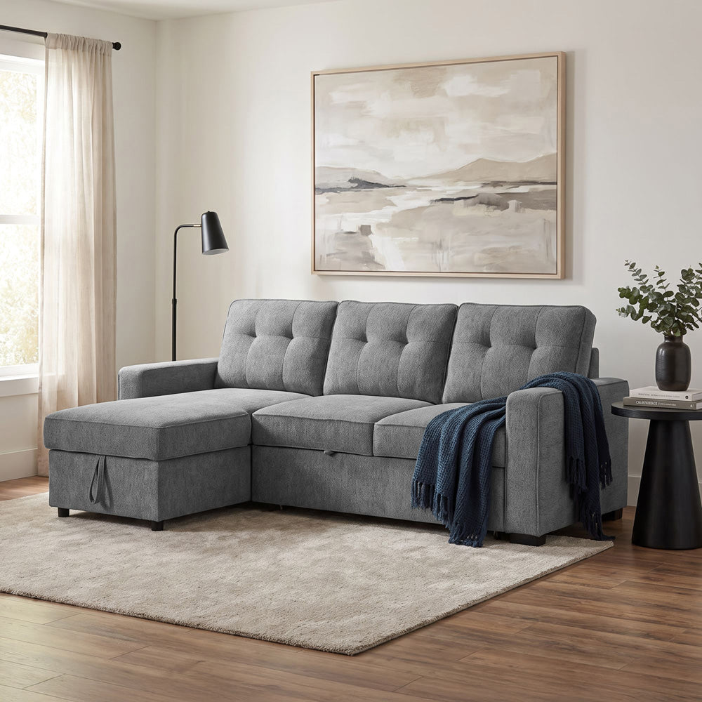 Picket House Furnishings - Romar 2PC Sectional Set in Clementine Grey - U-20360-12202-LCSE-2PC view 8