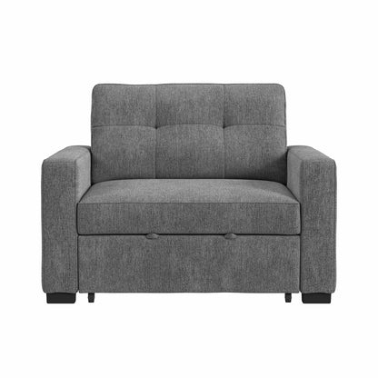 Picket House Furnishings - Romar Klicklak Chair W/Pull Out Bed in Clementine Grey - U-20360-12202-102 view 2