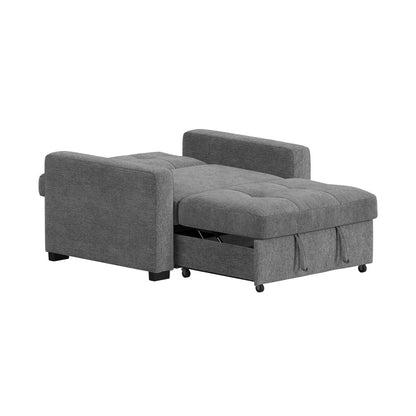 Picket House Furnishings - Romar Klicklak Chair W/Pull Out Bed in Clementine Grey - U-20360-12202-102 view 4