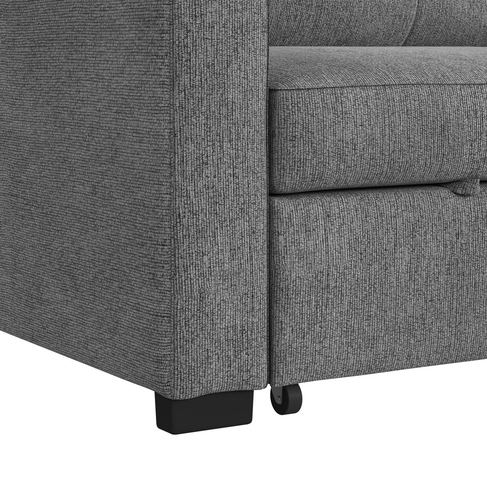 Picket House Furnishings - Romar Klicklak Chair W/Pull Out Bed in Clementine Grey - U-20360-12202-102 view 6
