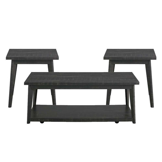 Picket House Furnishings - Rory Occasional Table Set in Black - T-11450-OT veiw 1
