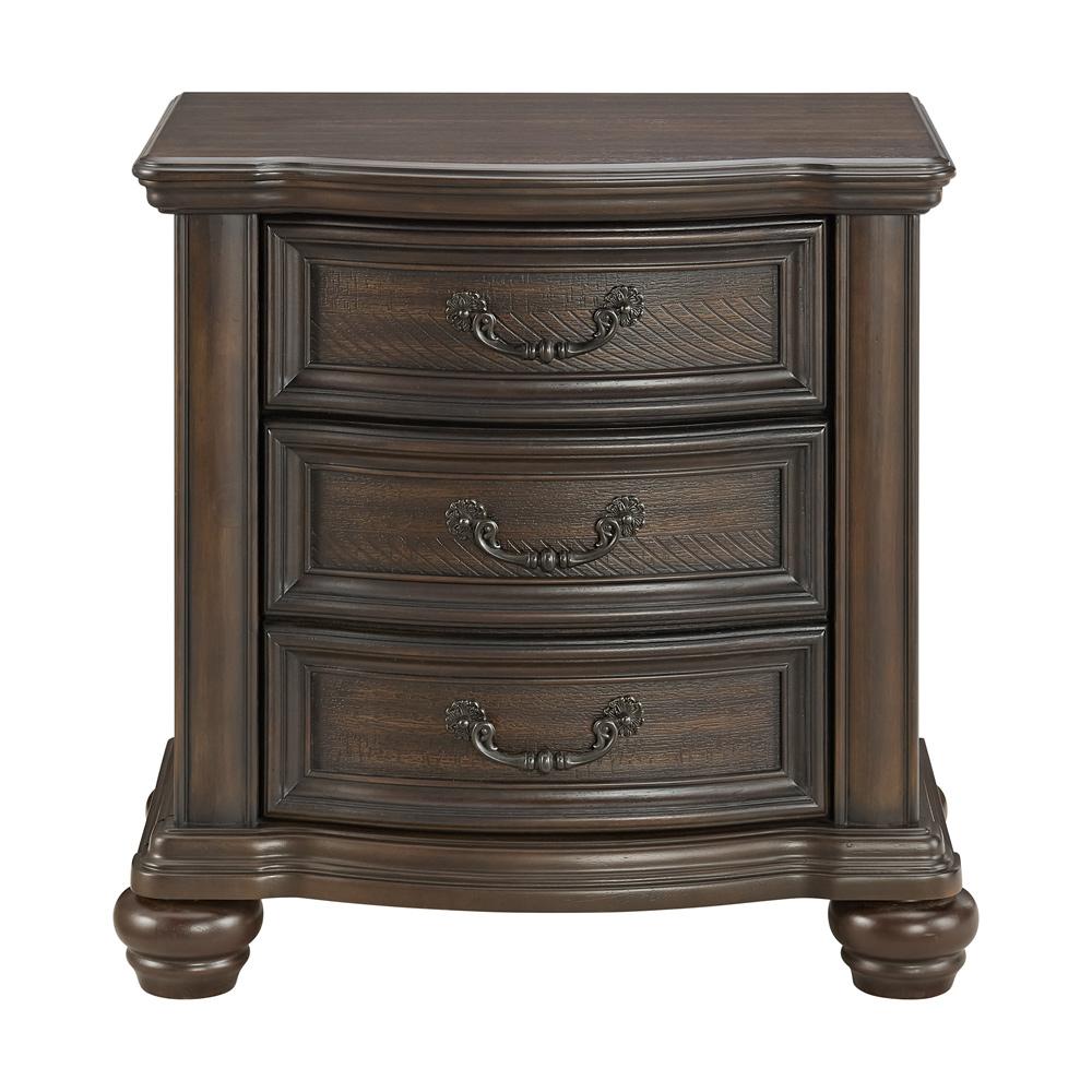 Picket House Furnishings - Rosalinda 2-Drawer Nightstand with USB in Mahogany - B-13070-5-NS veiw 2