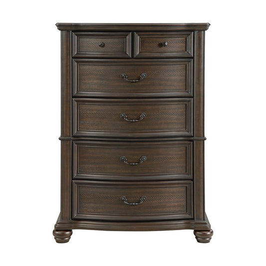 Picket House Furnishings - Rosalinda 5-Drawer Chest in Mahogany - B-13070-5-CH veiw 2
