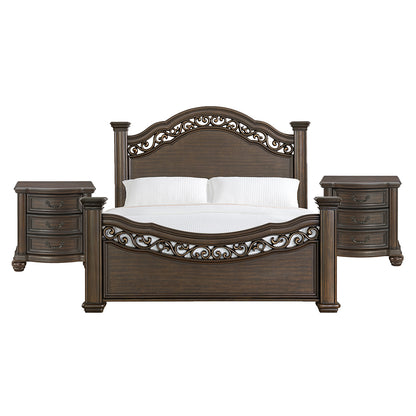 Picket House Furnishings - Rosalinda King 3PC Bedroom Set in Mahogany - B-13070-5-KB-NS2 view 1
