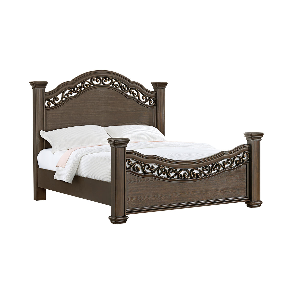 Picket House Furnishings - Rosalinda King 3PC Bedroom Set in Mahogany - B-13070-5-KB-NS2 view 4