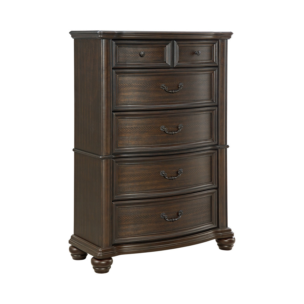 Picket House Furnishings - Rosalinda King 4PC Bedroom Set in Mahogany - B-13070-5-KB-NSCH view 2