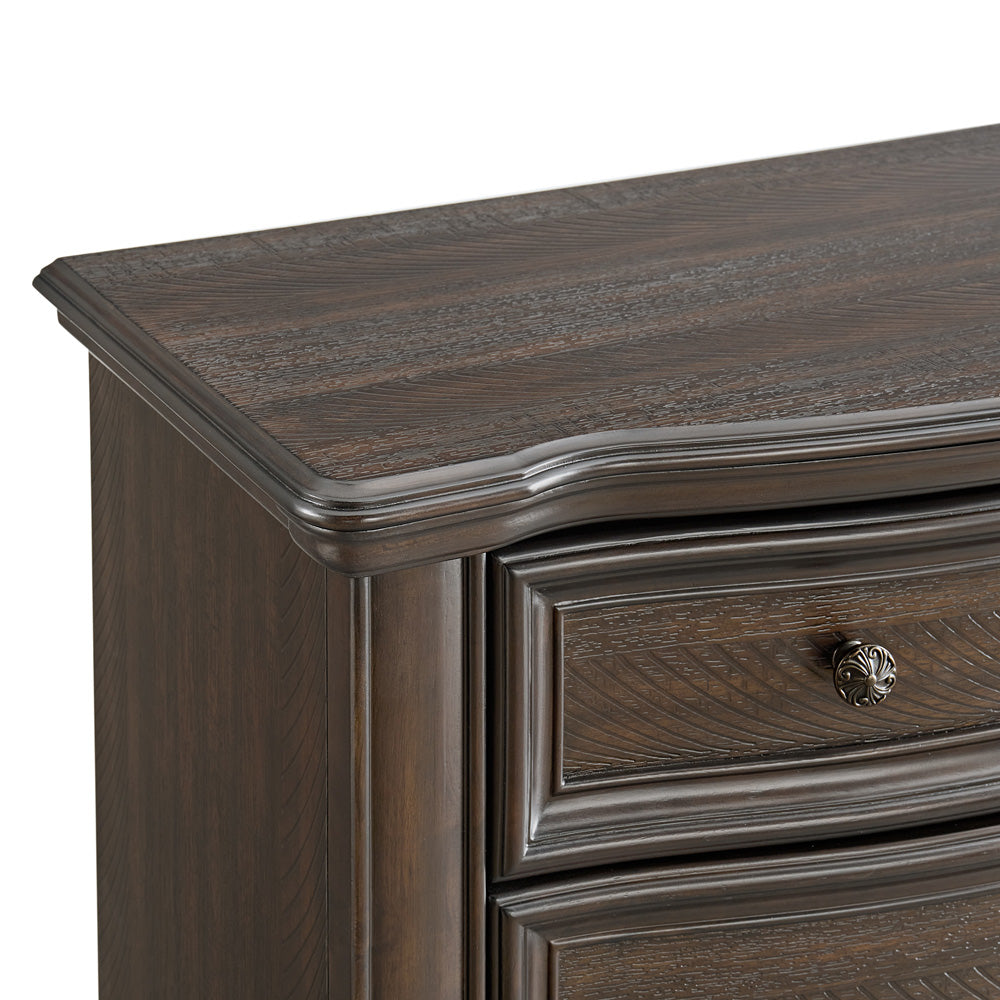 Picket House Furnishings - Rosalinda King 4PC Bedroom Set in Mahogany - B-13070-5-KB-NSCH view 7
