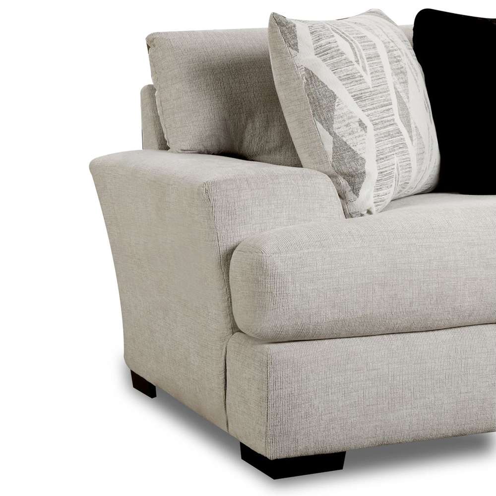 Picket House Furnishings - Rowan Sofa in Fentasy Silver with 4 Pillows - U.9010T veiw 3