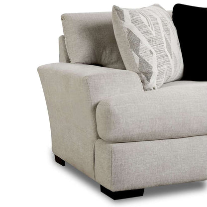 Picket House Furnishings - Rowan Sofa in Fentasy Silver with 4 Pillows - U.9010T veiw 3