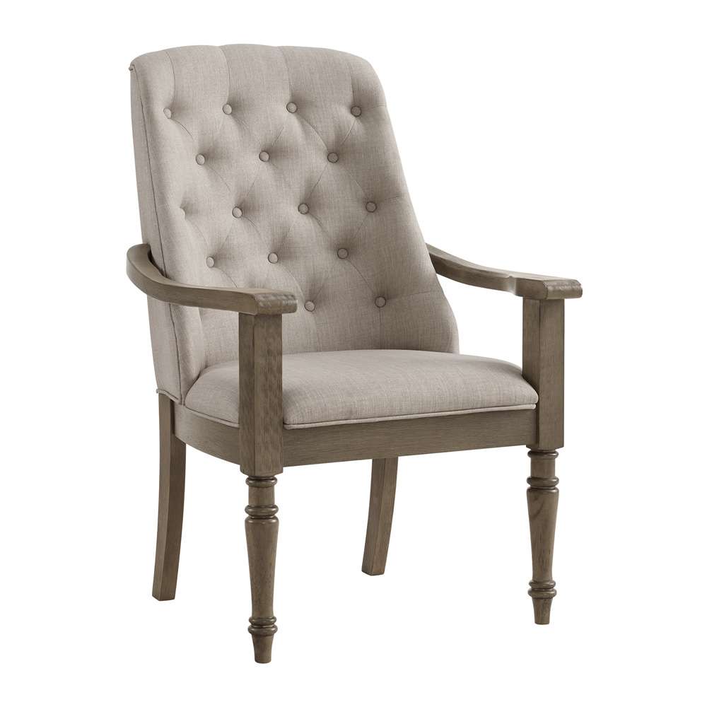 Picket House Furnishings - Royale 7PC Standard Height Dining Set in Grey-Rectangular Table, Four Chairs and Two Arm Chairs - D-10315-3-DTAC-7PC veiw 2