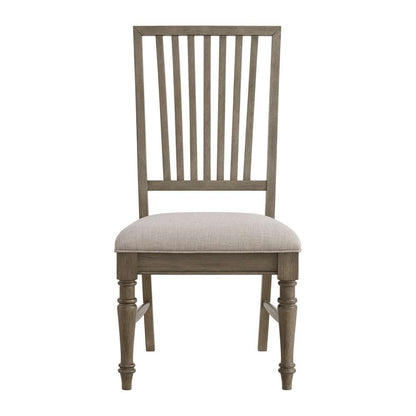Picket House Furnishings - Royale Dining Side Chair with Taupe Fabric in Grey (Set of 2) - D-10315-3-SC veiw 2