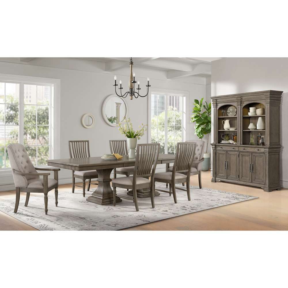Picket House Furnishings - Royale Rectangular Dining Table with 18in Leaf in Grey - D-10315-3-DT veiw 2