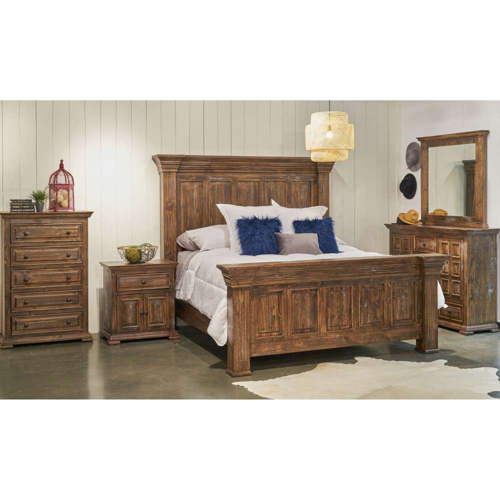 Picket House Furnishings - Ruma Brown Queen Bed - MBLV500QB veiw 2