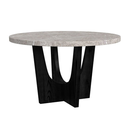 Picket House Furnishings -  Salem 5PC Counter Height Dining Set in Black-Round Counter Table with Grey Faux Marble Top and Four Chairs - D-17380-8-CT2-5PC view 2