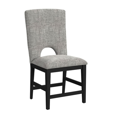 Picket House Furnishings -  Salem 5PC Counter Height Dining Set in Black-Round Counter Table with Grey Faux Marble Top and Four Chairs - D-17380-8-CT2-5PC view 3