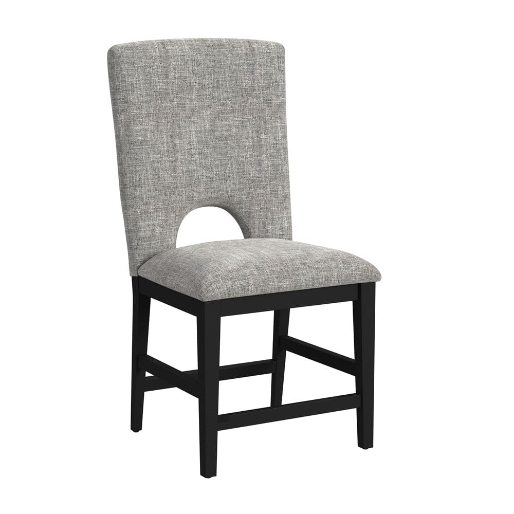 Picket House Furnishings -  Salem 5PC Counter Height Dining Set in Black-Round Counter Table with Wood Top and Four Chairs - D-17380-8-CT1-5PC view 3
