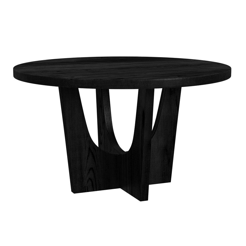 Picket House Furnishings -  Salem 5PC Standard Height Dining Set in Black-Round Table with Wood Top and Four Chairs - D-17380-8-DT1-5PC view 2