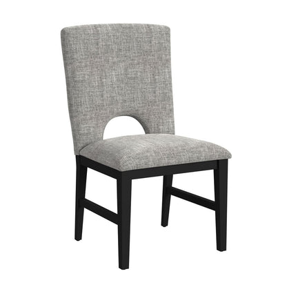 Picket House Furnishings -  Salem 5PC Standard Height Dining Set in Black-Round Table with Wood Top and Four Chairs - D-17380-8-DT1-5PC view 3