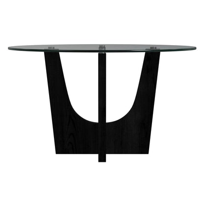 Picket House Furnishings -  Salem Round Counter Table with Glass Top in Black - D-17380-8-CT3 view 2