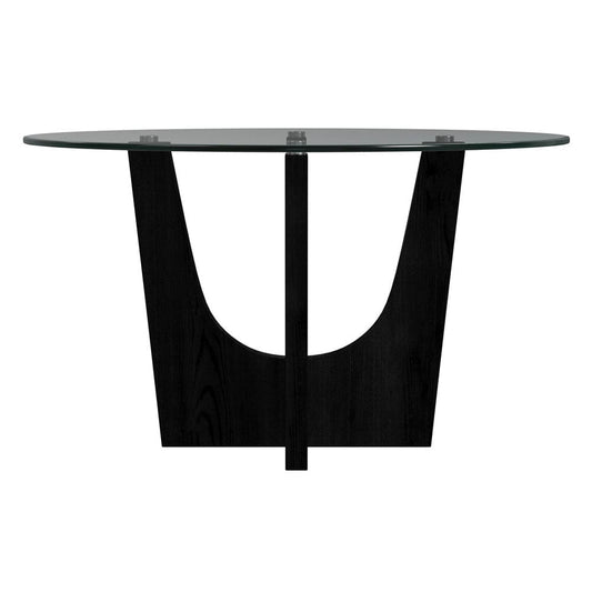 Picket House Furnishings -  Salem Round Counter Table with Glass Top in Black - D-17380-8-CT3 view 2
