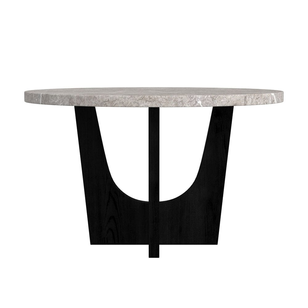 Picket House Furnishings -  Salem Round Counter Table with Grey Faux Marble Top in Black - D-17380-8-CT2 view 2