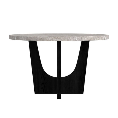 Picket House Furnishings -  Salem Round Counter Table with Grey Faux Marble Top in Black - D-17380-8-CT2 view 2