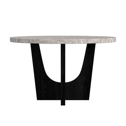 Picket House Furnishings -  Salem Round Counter Table with Grey Faux Marble Top in Black - D-17380-8-CT2 view 2