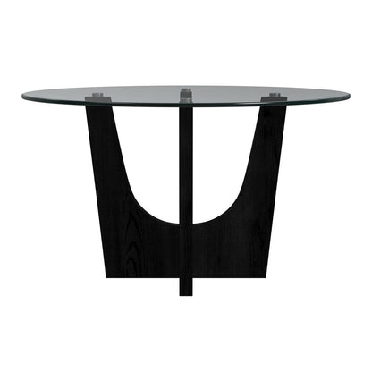 Picket House Furnishings -  Salem Round Dining Table with Glass Top in Black - D-17380-8-DT3 view 2