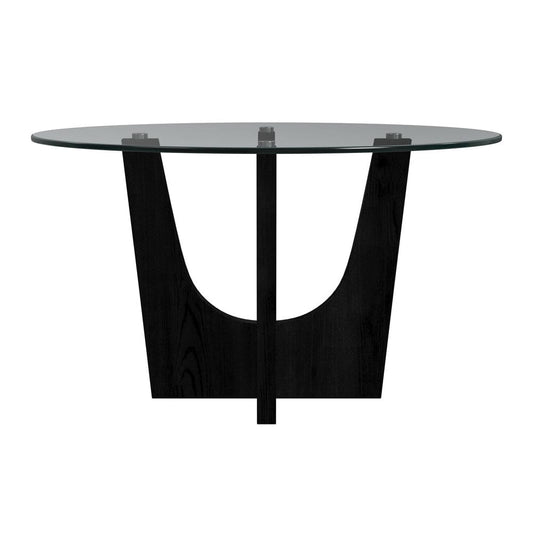 Picket House Furnishings -  Salem Round Dining Table with Glass Top in Black - D-17380-8-DT3 view 2