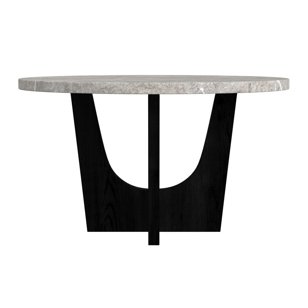 Picket House Furnishings -  Salem Round Dining Table with Grey Faux Marble Top in Black - D-17380-8-DT2 view 2