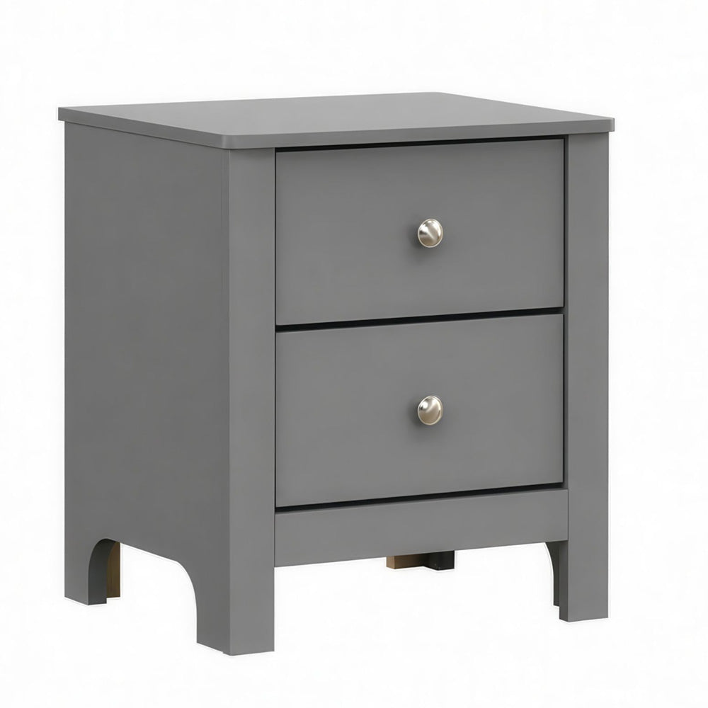 Picket House Furnishings - Santino 2-Drawer Nightstand in Grey - SM390NS view 1
