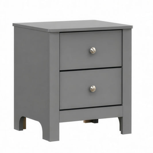 Picket House Furnishings - Santino 2-Drawer Nightstand in Grey - SM390NS view 1