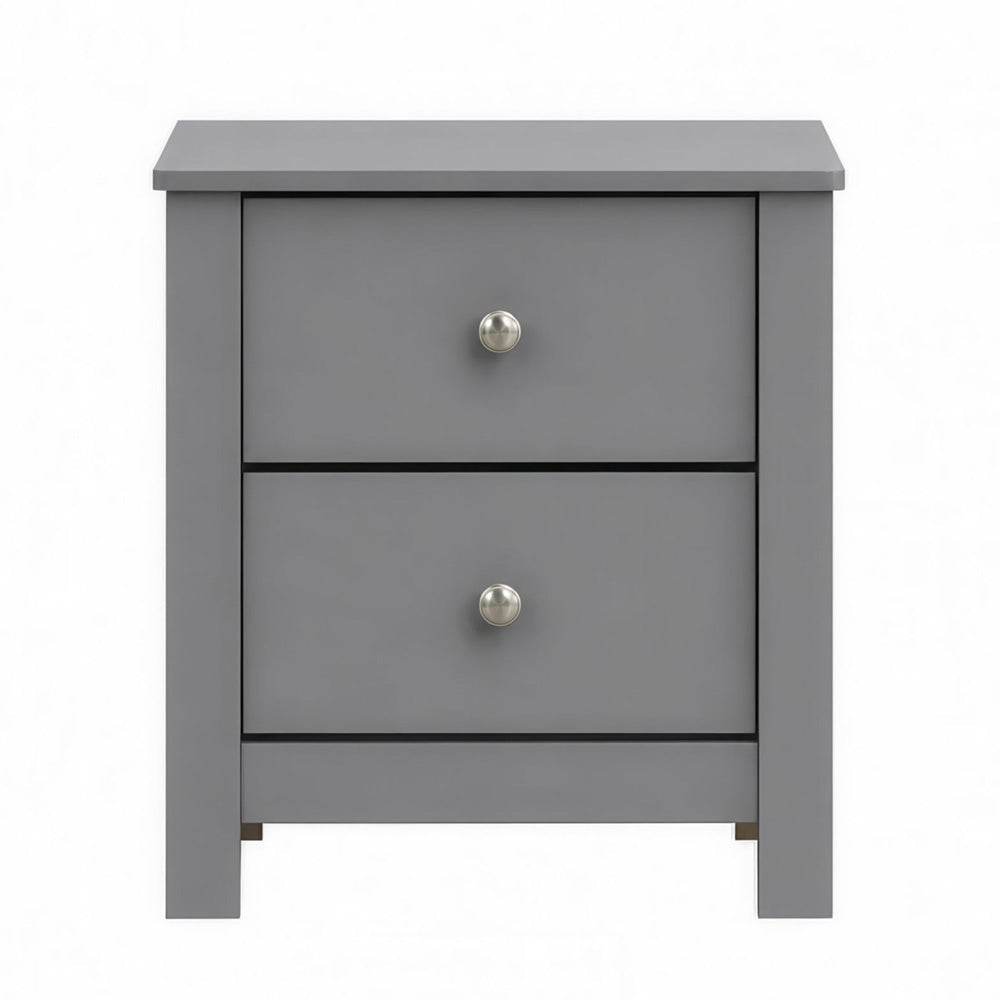 Picket House Furnishings - Santino 2-Drawer Nightstand in Grey - SM390NS view 2