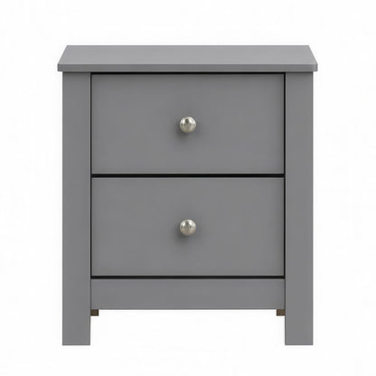 Picket House Furnishings - Santino 2-Drawer Nightstand in Grey - SM390NS view 2
