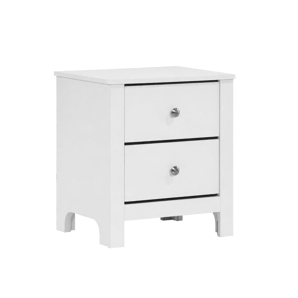 Picket House Furnishings - Santino 2-Drawer Nightstand in White - SM790NS view 1