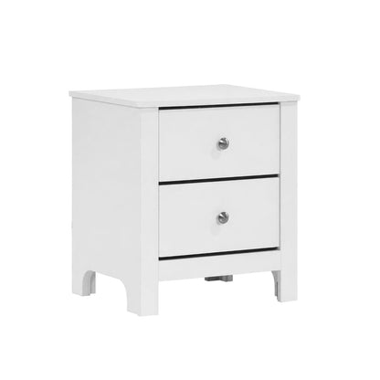 Picket House Furnishings - Santino 2-Drawer Nightstand in White - SM790NS view 1