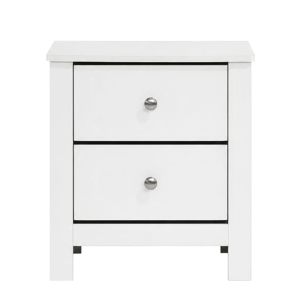 Picket House Furnishings - Santino 2-Drawer Nightstand in White - SM790NS view 2