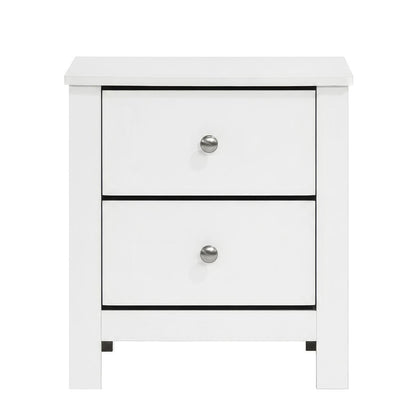 Picket House Furnishings - Santino 2-Drawer Nightstand in White - SM790NS view 2